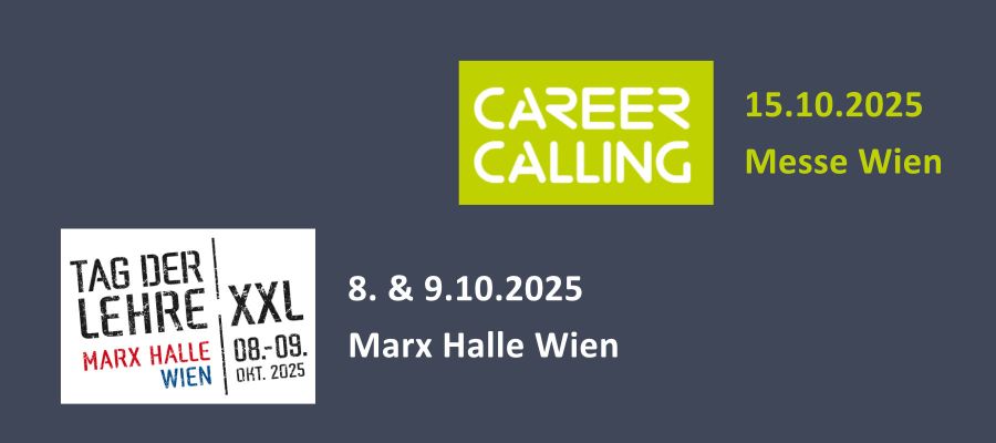 Ankündigung von zwei Berufsmessen im Oktober 2025