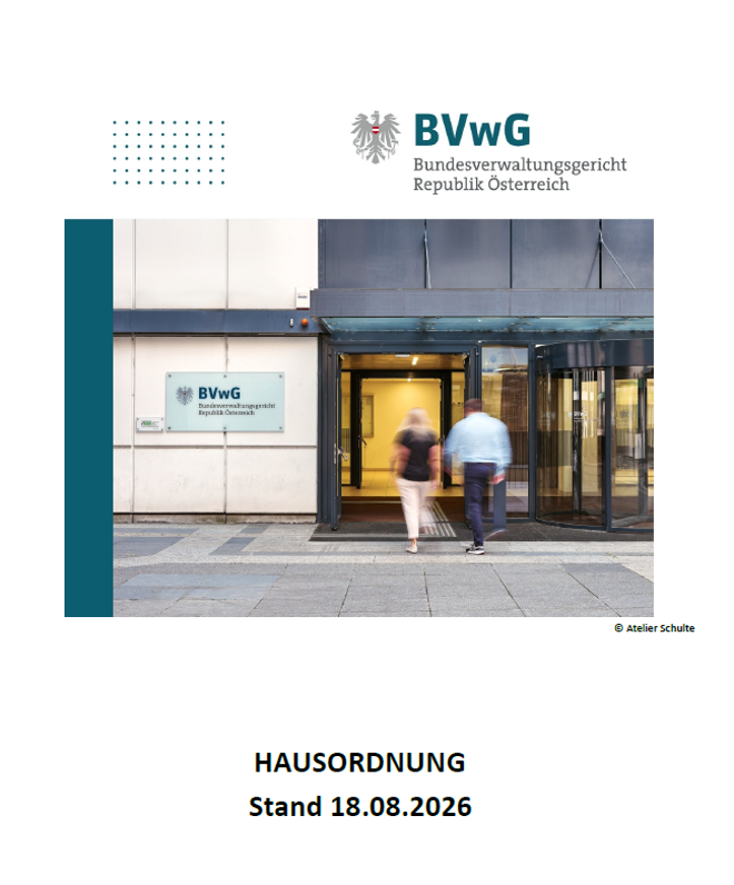 Titelblatt Hausordnung 18.8.26